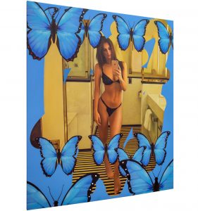 painting "Emrata with Butterflies" by Chris Drange